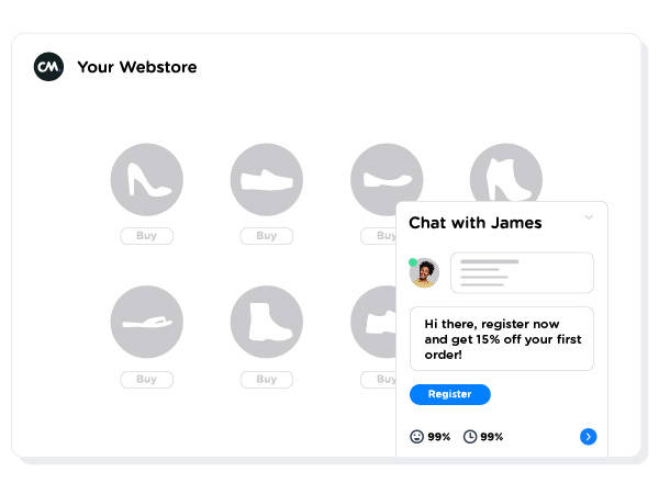 live chat pop up