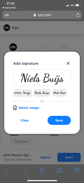 sign sms flow two