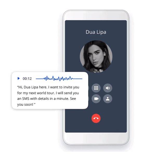 voice campaign from Dua Lipa