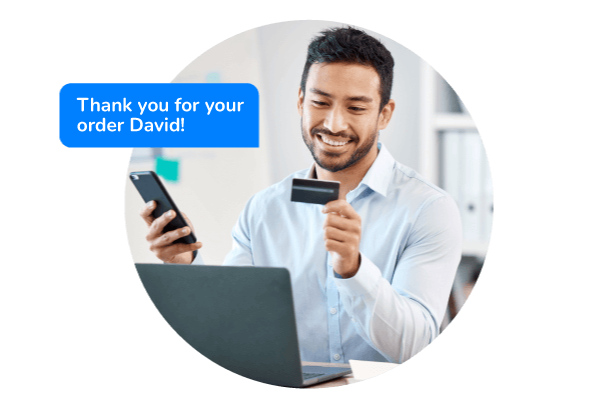 AI customer service chatbot says thank you