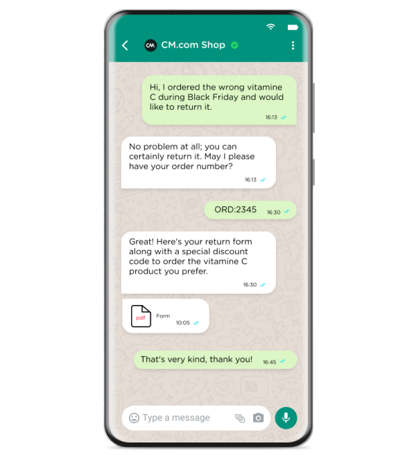 Customer support