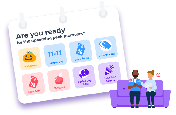 Engage ecommerce calender with peak moments Q4