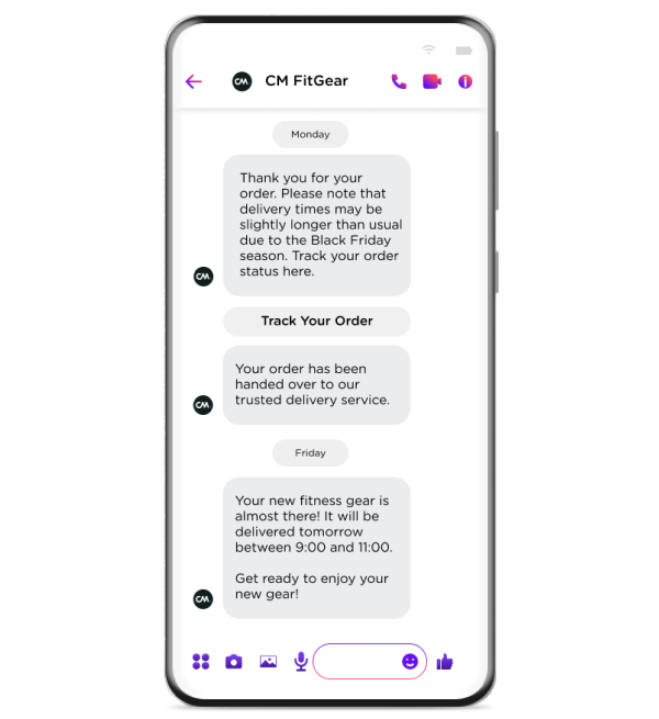 Tracking and order updates