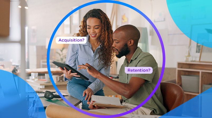 Acquisition and retention in marketing engage platform