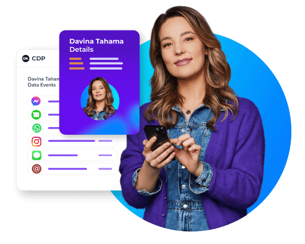 Engage platform with the data of our customer data platform