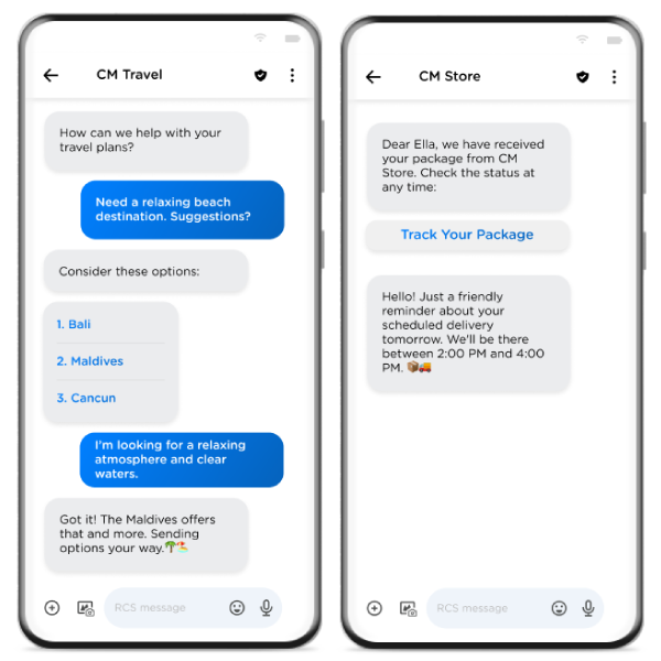 RCS business messaging service