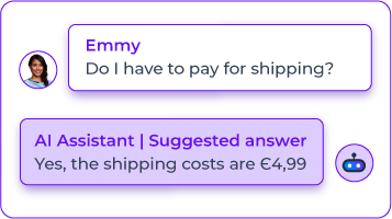 Mobile service cloud answer suggestions