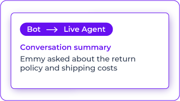 Mobile service cloud summaries