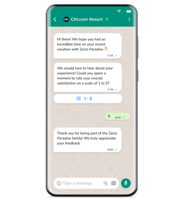 WhatsApp - Customer Feedback