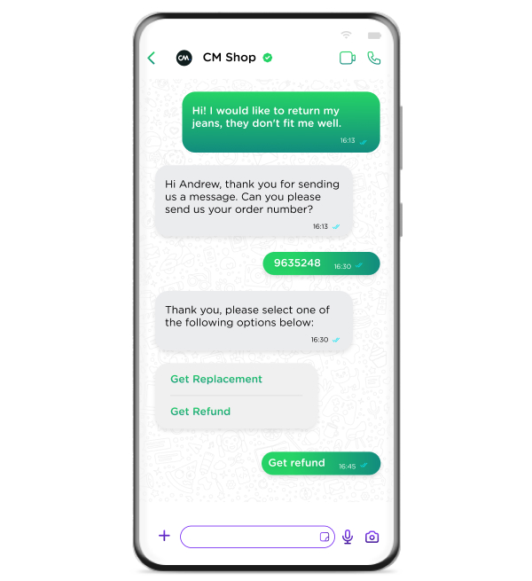 WhatsApp - FAQ and Service Automation