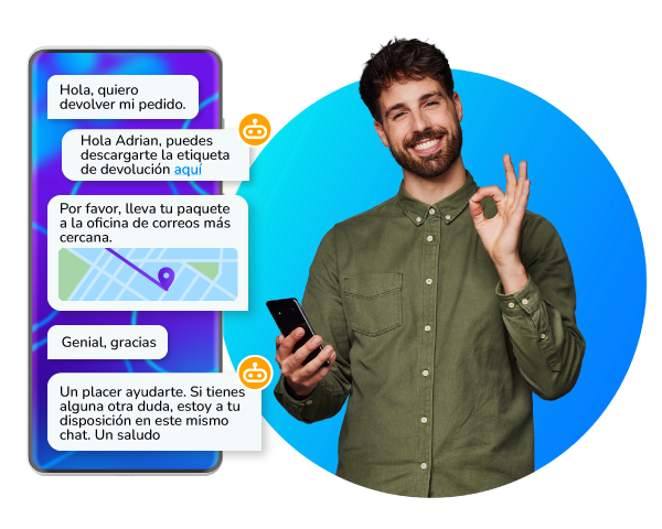 Conversación móvil Atención al cliente rápida y eficaz CM.com