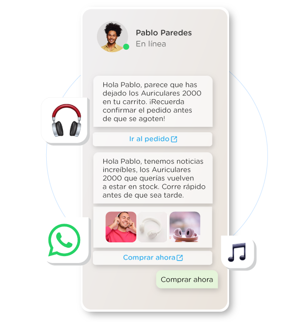 conversación de whatsapp business