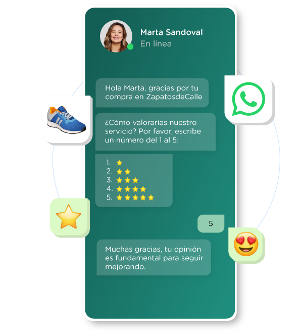 conversación de whatsapp business