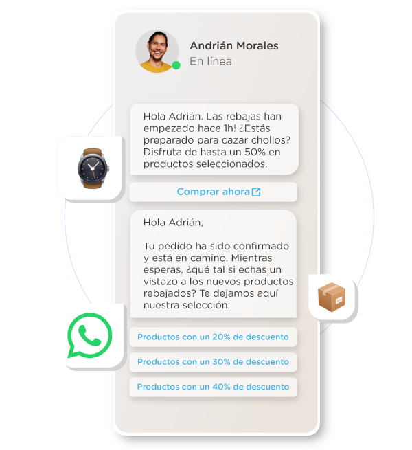 conversación de whatsapp business