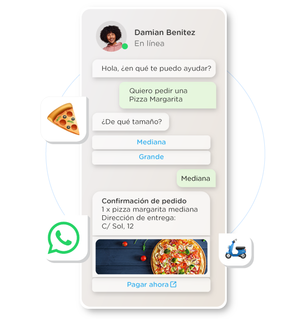 conversación de whatsapp business