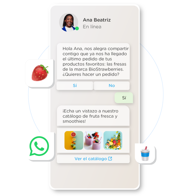 conversación de whatsapp business