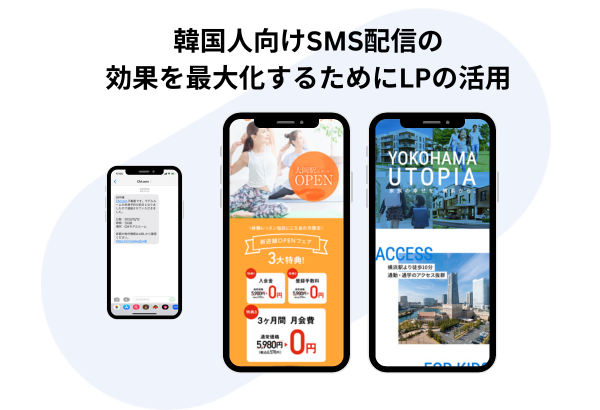 韓国向けのSMS配信